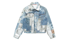 Printed Tape Denim Jacket "Blue" B90886AUZ