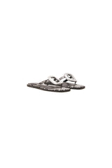 THERAPY Guild Thong Sandal Black White Snake