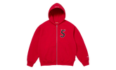 Devil S Logo Zip Up Hooded Sweatshirt "SS26 - Red" SU27313
