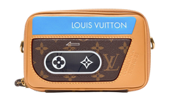 Music Player Monogram Messenger Bag "Brown/Blue" LVMPMMBBBBM