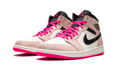 Air Jordan 1 Mid SE "Crimson Tint/Hyper Pink" 852542 801