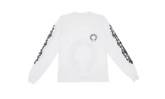 Floral Horseshoe L/S T-shirt "White" CHRM0055