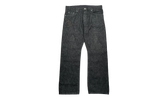Leather Star Patch Denim Jeans "Washed Raw Denim Black" CHRM1109