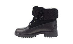 Jayne WP Fleece Fold Down Boot WMNS "Black Full Grain Leather" TB0A1SGK