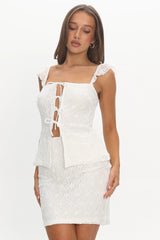 Landrea Lace Skirt White