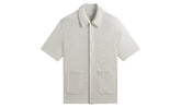 Textured Cotton Boxy Collared Overshirt "Off White" KHM032170 104