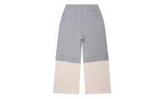 Double Layer Studded Sweatpant "Heather White" SAT005
