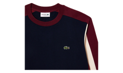 Brushed Fleece Colourblock Sweatshirt "Navy / Zinfandel" SH1299 PIG