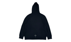 Leather Cross Patch Cashmere Hoodie "Black" CHRM1123