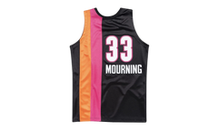NBA Alonzo Mourning Authentic Jersey "2005-06 Miami Heat Alternate - Black" AJY4EL18032 MHEBLCK05AMO