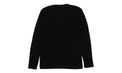 Embroidered Thermal Long Sleeve T-Shirt "Black" CHRM0824