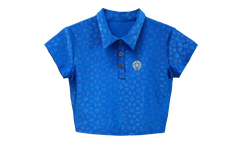 Cross Pattern Polo Tee WMNS "Blue" CHRM0826