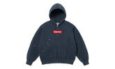 MM6 Maison Margiela Box Logo Zip Up Sweatshirt "SS26 - Navy" SU27170