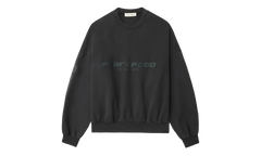 Los Angeles Heavy Fleece Cropped Sweatshirt "Vintage Black" 192HO256893F