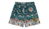 EE Basic Shorts "Rug Print - Green / White" EE186