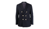Embroidered Double Breasted Blazer "Navy" PMEN023S22FAB0014676