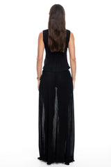 LIONESS Ford Maxi Skirt Onyx