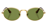 Ray-Ban Bold Metals "A$AP Rocky - Polished Arista Gold with Green Lens" RB3931 001 4E