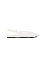 THERAPY Lazer White Patent Ballet Flat