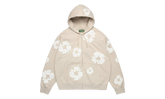 Cotton Wreath Zip Hoodie "Cream" DT613