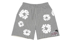 Pinstripe Wreath Sweatshorts "Grey" DT537