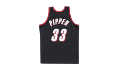 NBA Scottie Pippen Authentic Jersey "1999-00 Portland Trail Blazers - Black" AJY4EL18020 PTBBLCK99SPI