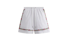 Windowpane Eyelet Belmont Short "White" KHM060354 101