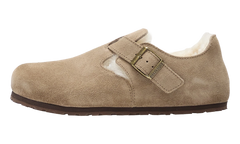 London Shearling Suede Leather "Taupe - Narrow Fit" 1028470