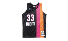 NBA Alonzo Mourning Authentic Jersey "2005-06 Miami Heat Alternate - Black" AJY4EL18032 MHEBLCK05AMO