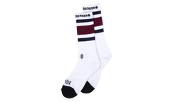 Fuck You Striped Sock "White / Purple" CHRM1022