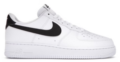 Force 1 Low '07 White Black Pebbled Leather
