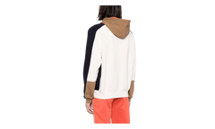 Colorblock Hoodie "White / Brown / Navy Blue" SH1301 RI2