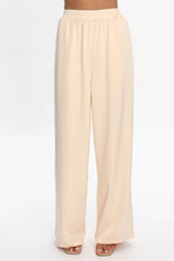 Danita Elastic Waist Pants Vanilla