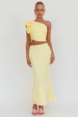 Deanna Maxi Skirt Lemon