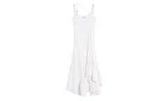 PLEATED STRAP LONG DRESS "White" RW DR0014 5904 P24 001