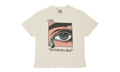 Doc Johnson Batteries Dead Short Sleeve Tee Shirt "Antique White" GDBDSSTSAW