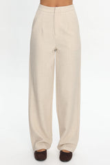 In Disguise Straight Leg Pocket Pants Oatmeal