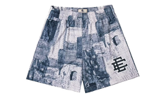 EE BASIC SHORT "SS23 - Grey Boro Patchwork" EE714