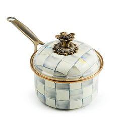 Sterling Check Enamel 1 Qt. Saucepan
