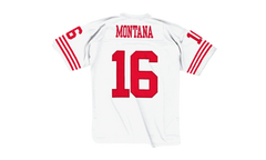 NFL Joe Montana Legacy Jersey "1990 San Francisco 49ers - Scarlet" LGJYAC18051 SF4WHIT90JMO