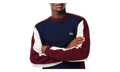 Brushed Fleece Colourblock Sweatshirt "Navy / Zinfandel" SH1299 PIG