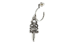 Dagger' Hoop Earring "Silver" CHRM0946