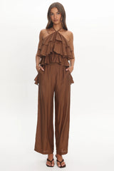 Darylyn Wide Leg Pants Chocolate