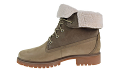Jayne Fleece Fold Down Boots WMNS "Light Brown Nubuck" TB0A1SGB