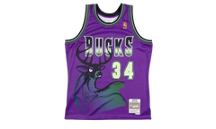 NBA Ray Allen Reload Swingman Jersey "1996 Milwaukee Bucks - Purple" SMJYCP19294 MBUPURP96RAL