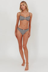 Cheerful Underwire Bikini Top Gingham