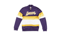 NBA Front Stripe Full Zip Sweater "Los Angeles Lakers - Purple" SWTRAJ18024 LALPURP