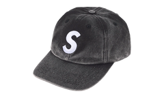 Pigment Coated S Logo 6-Panel "SS26 - Black" SU27308