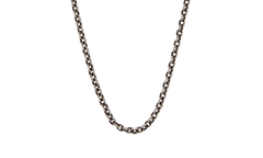 16" Paper Chain Necklace "Silver" CHRM1175
